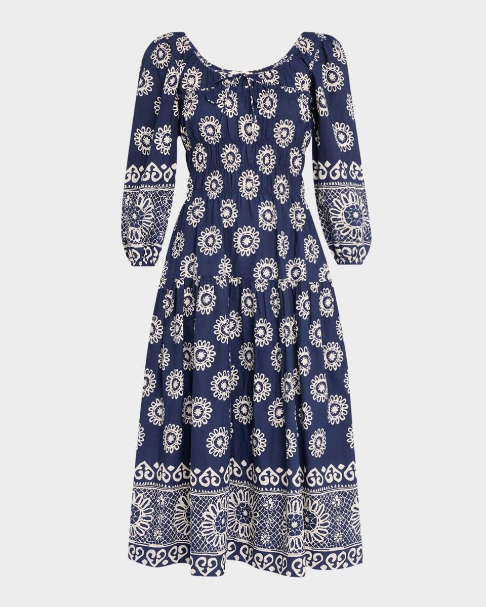 Orla Scoop-Neck Midi Dress